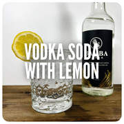 Vodka Soda with Lemon